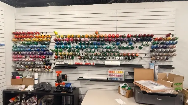 Thread Supplies, Ink, & shells included Thread Supplies, Ink, & shells included