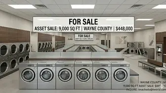 Prime loc. 9000sqft Asset: 420k Rev. LaundryBiz Turnaround Needed