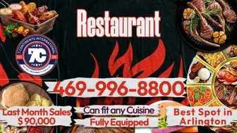 $90K Monthly sales going for $200K Restaurant any Cuisine