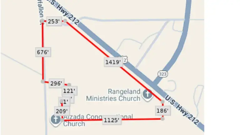 Map of Stoneville Saloon.