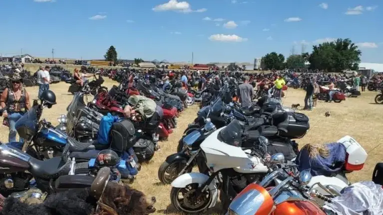 During the summer, motorcylists flock to Stoneville