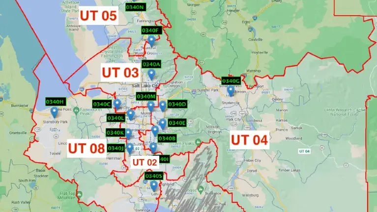 Map of territories