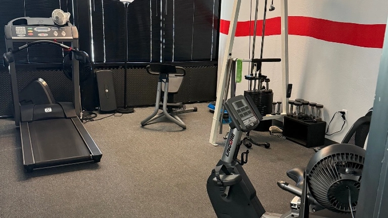 Treadmill, bike and stretch machine Treadmill, bike and stretch machine