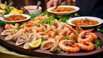 Very strong seafood and bar business in a busy location