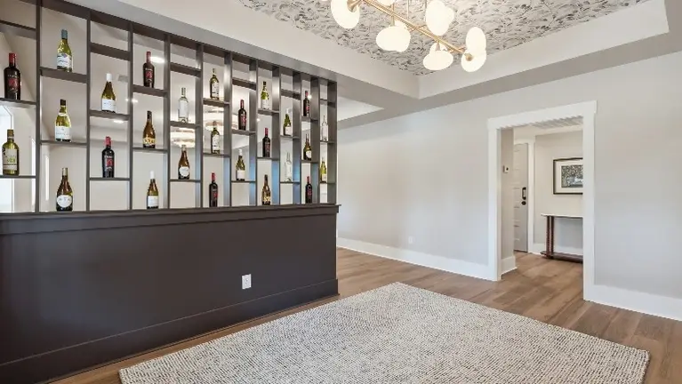 Entry way from front of event space. Entry way from front of event space.