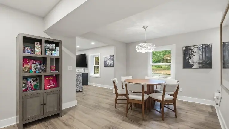 Cozy dinking nook. Cozy dinking nook.