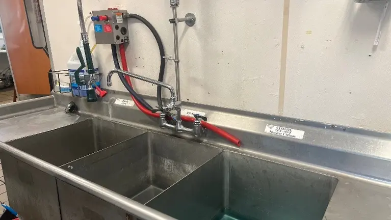 3 bay sink 3 bay sink