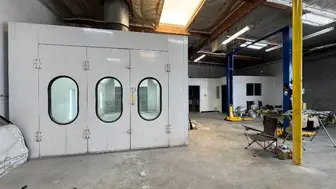Turnkey Auto Body Shop with Permitted Spray Booth & New 5-Year Lease
