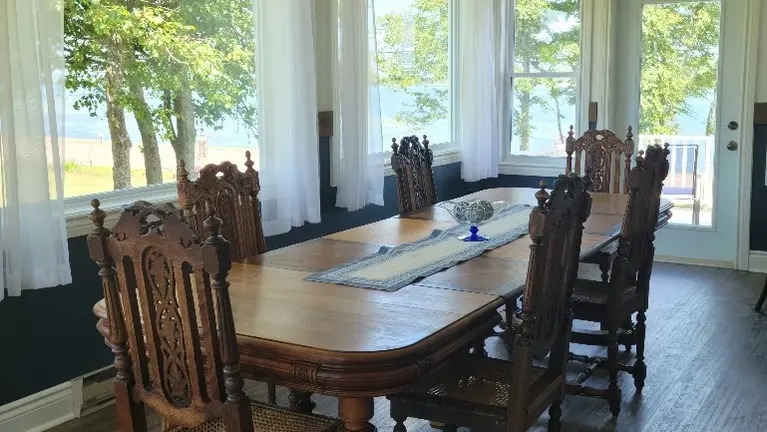 Dining Room with beautiful water views