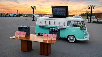 Established Mobile Bar Business with Custom Vintage VW Bus
