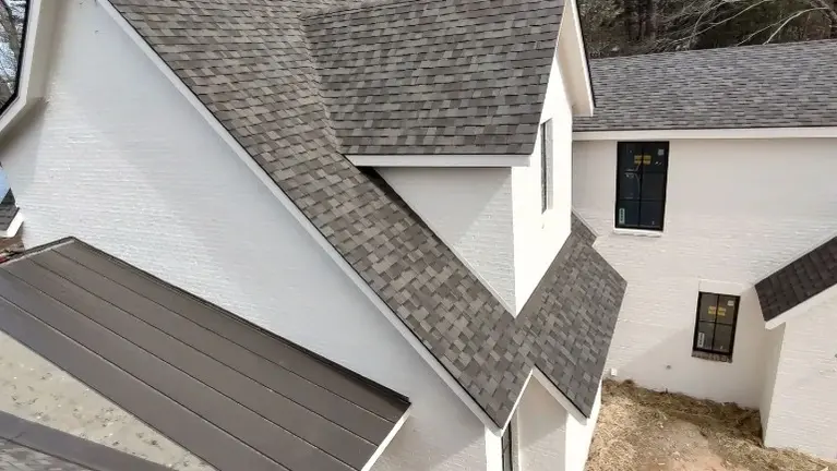 Completed residential roofing project in East Texas. Completed residential roofing project in East Texas.