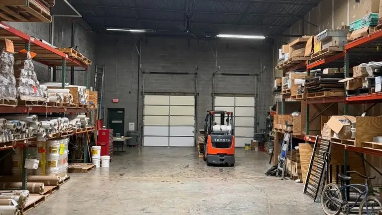 Warehouse front to rear Warehouse front to rear