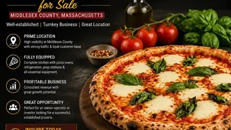 Profitable Greek pizza & Ice Cream in North Middlesex county for sale