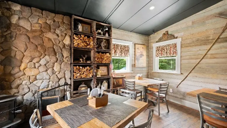 Stone Fireplace & Wall Stone Fireplace & Wall