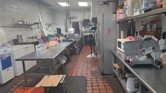 Breakfast located at Philadelphia busy area