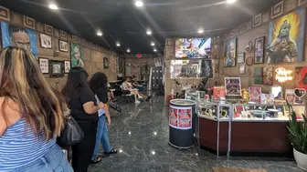 Busy Tattoo shop