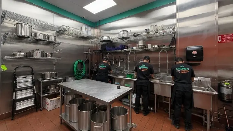 Commercial 10 Ft. Stainless Steel Walls.