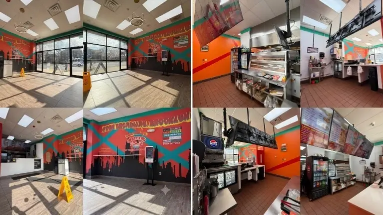 spacious lobby and service counter.