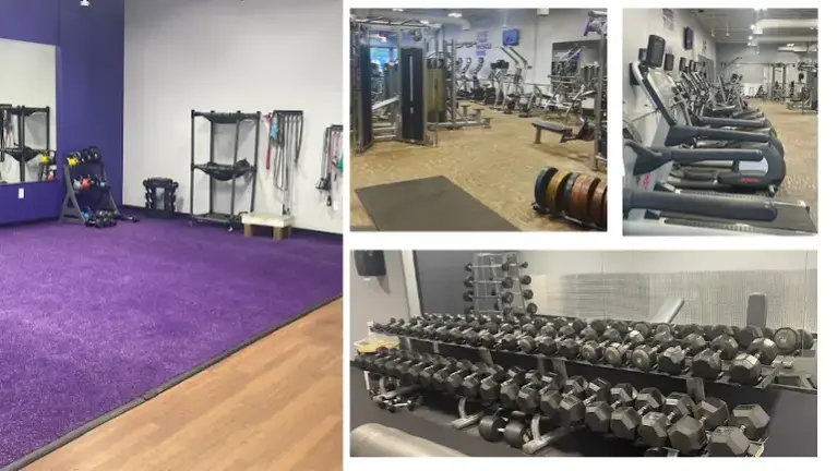 Versatile group fitness & training areas with cardio equipment, free weights, functional fitness accessories and PT space Versatile group fitness & training areas with cardio equipment, free weights, functional fitness accessories and PT space