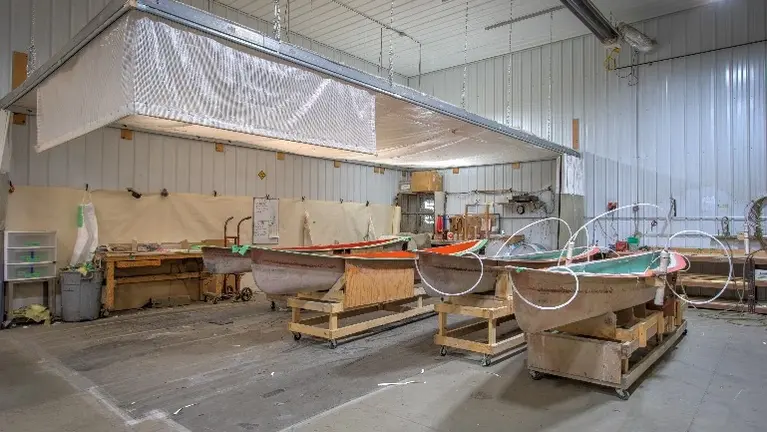 Leased production facility and shop workspace