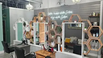 Turnkey Meyerland Salon: 9 Stations, 4 Bowls, Below-Market Rent