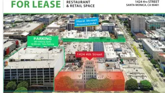 Downtown Santa Monica approximately 3500 ft.² two level restaurant