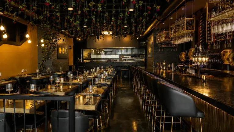 Modern restaurant and bar interior Modern restaurant and bar interior