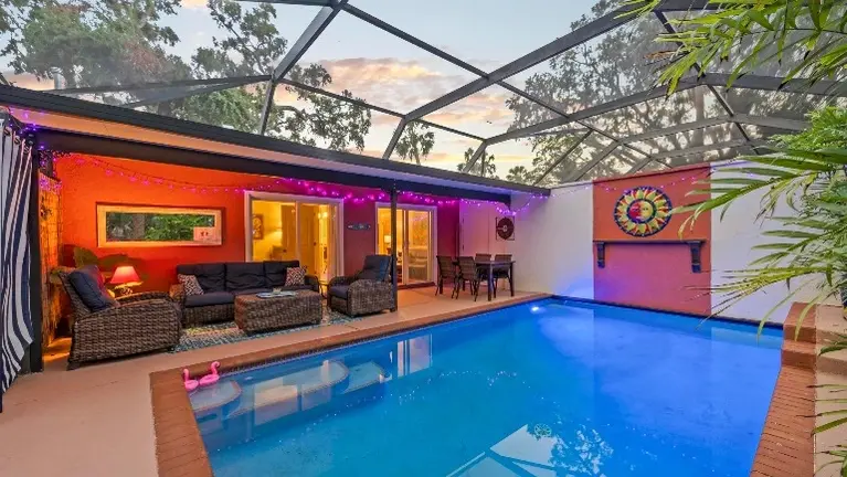 heated, salt water pool