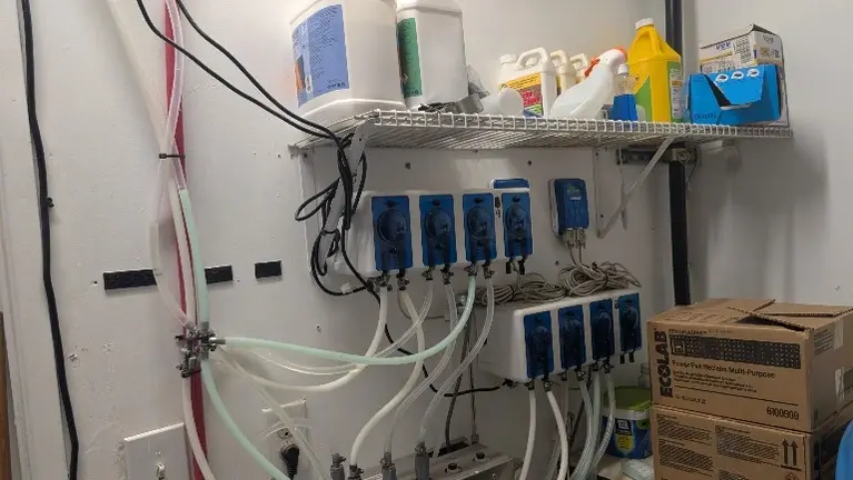 Soap injection system