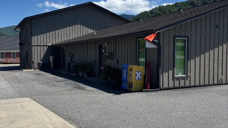 Rear of building-all 3 units