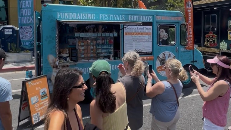 The Mobile Barkery at Venice Fest. The dog friendly service window creates a unique customer experience and has helped generate viral social media content. The Mobile Barkery at Venice Fest. The dog friendly service window creates a unique customer experience and has helped generate viral social media content.