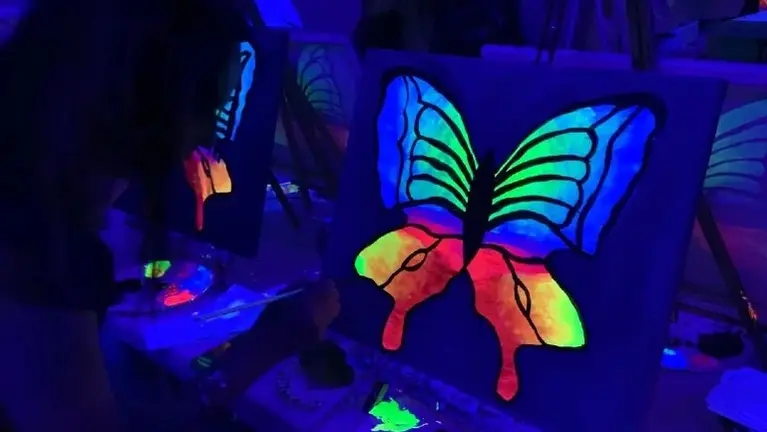 Black Light Painting Event Black Light Painting Event