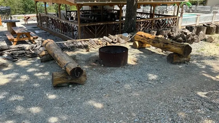 Community Fire Pit with Pavilion Community Fire Pit with Pavilion
