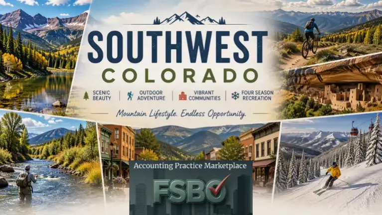 Virtual Ready Tax, Accounting, and Payroll Practice – SW Colorado, Durango Area – $210,500 Revenue