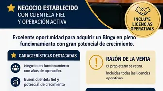 Established Bingo Business – Confidential Sale