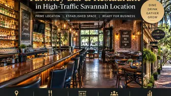 Turnkey Bar & Restaurant in High-Traffic Savannah Location