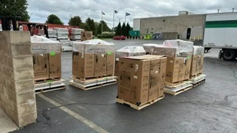 Outdoor Inventory & Staging Area