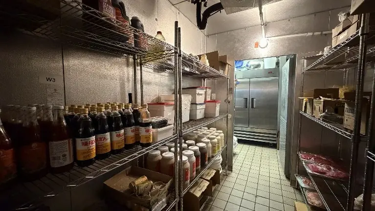 Interior of Walk-In Freezer 