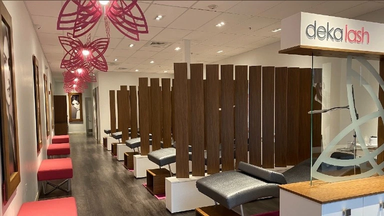Interior - 5 lash beds and 1 private room, breakroom, and office Interior - 5 lash beds and 1 private room, breakroom, and office