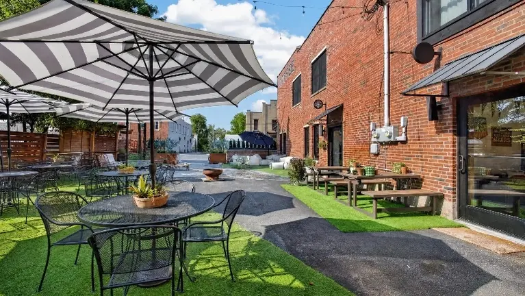 Outside courtyard